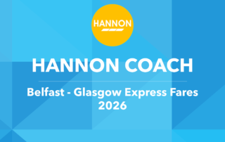 HANNON COACH Belfast- Glasgow Express Fare 2026