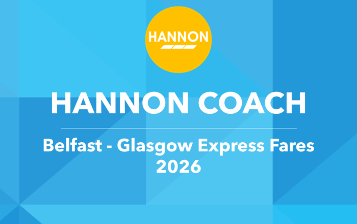 HANNON COACH Belfast- Glasgow Express Fare 2026